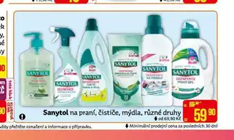 Teta Sanytol na praní, čističe, mýdla nabídka