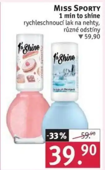Rossmann MISS SPORTY 1 min to shine nabídka