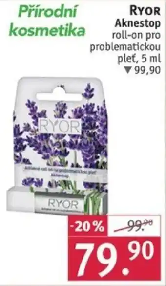 Rossmann RYOR Aknestop roll-on pro problematickou pleť, 5 ml nabídka