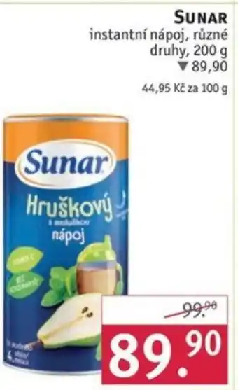 Rossmann SUNAR instantní nápoj, různé druhy, 200 g nabídka