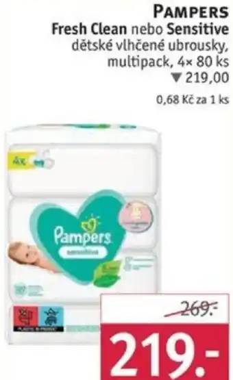 Rossmann PAMPERS Fresh Clean nebo Sensitive nabídka