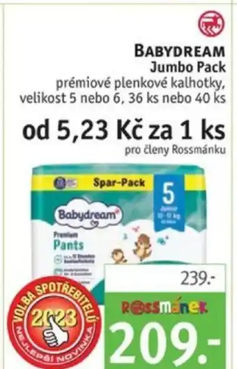 Rossmann BABYDREAM Jumbo Pack nabídka