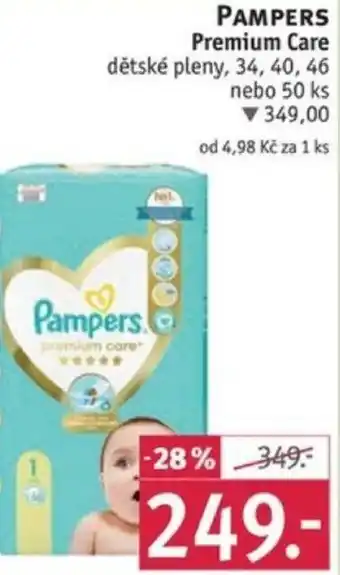 Rossmann PAMPERS Premium Care dětské pleny nabídka