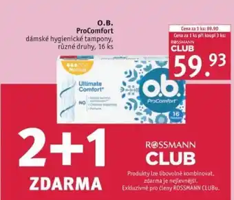 Rossmann O.B. ProComfort nabídka