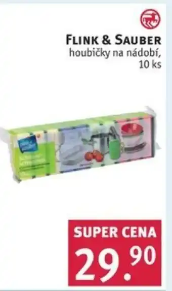 Rossmann FLINK & SAUBER houbičky na nádobí, 10 ks nabídka