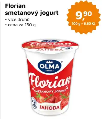 Můjobchod Florian smetanový jogurt nabídka