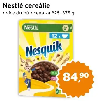 Můjobchod Nestlé cereálie nabídka