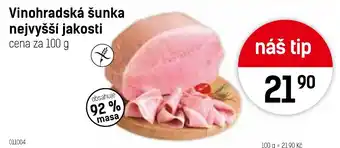 Konzum Vinohradská šunka nejvyšší jakosti nabídka