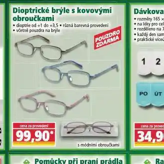Norma Dioptrické brýle s kovovými obroučkami nabídka