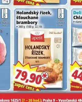 Norma Holandský řízek, šťouchané brambory nabídka