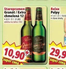 Norma Pivo staropramen extra chmmelená 12 nabídka