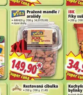Pražené mandle / arašídy
