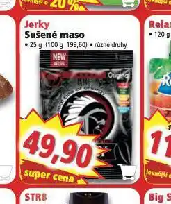 Norma Jerky sušené maso nabídka