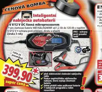 Inteligentní nabíječka autobaterií