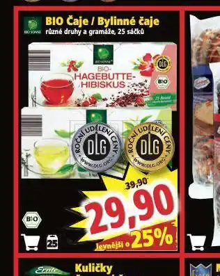 Norma Bio čaje / bylinné čaje nabídka