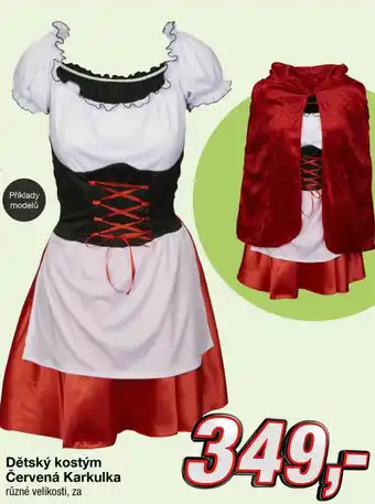 Dětský kostým Červená Karkulka