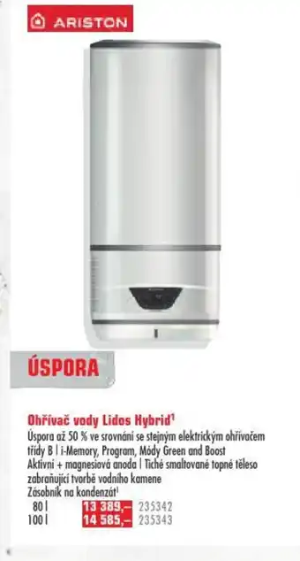 Uni Hobby Ohřívač vody Lidos Hybrid¹ nabídka