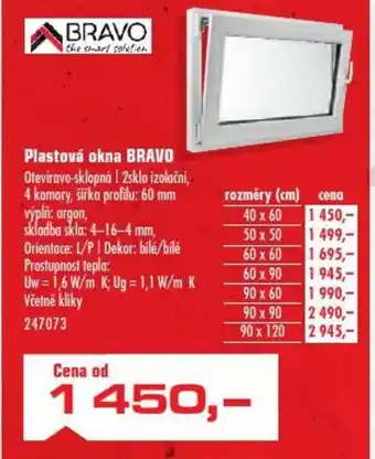 Uni Hobby Plastová okna BRAVO nabídka