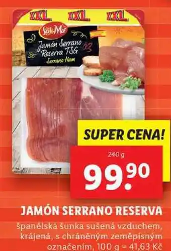 Lidl Jamón serrano reserva, 240 g nabídka