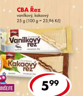 CBA CBA Řez nabídka