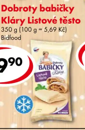 CBA Dobroty babičky Kláry Listové těsto nabídka