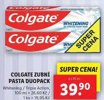 Lidl Colgate zubní pasta duopack, 2x 75 ml nabídka