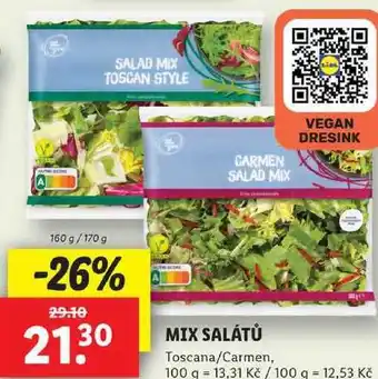 Lidl Mix salátů, 160 g/170 g nabídka