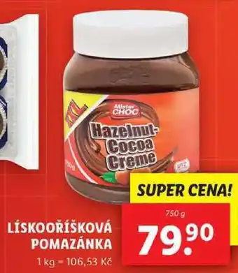 Lidl Lískooříšková pomazánka, 750 g nabídka