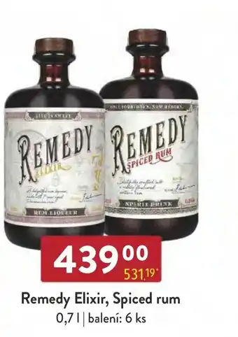 Remedy Elixir, Spiced rum 0,7L