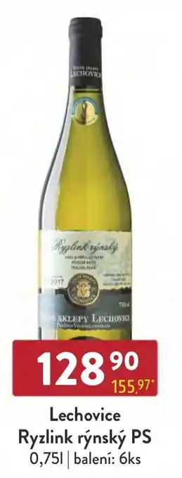 Qanto Lechovice Ryzlink rýnský PS 0,75L nabídka