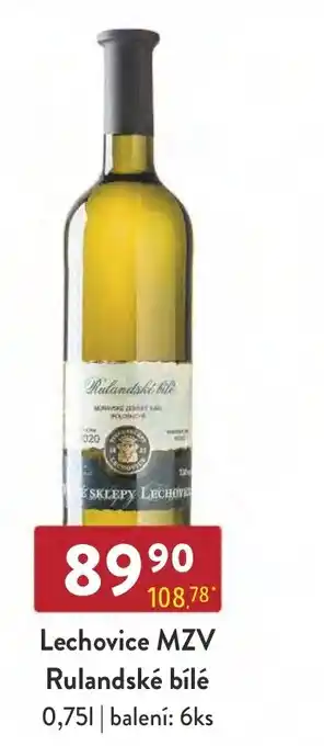 Qanto Lechovice MZV Rulandské bílé 0.75L nabídka