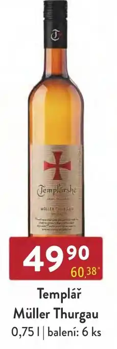 Qanto Templář Müller Thurgau 0,75L nabídka
