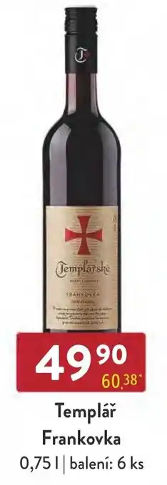 Qanto Templář Frankovka 0.75L nabídka