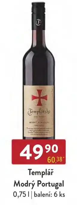 Qanto Templář Modrý Portugal 0,75L nabídka