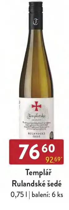 Qanto Templář Rulandské šedé 0.75L nabídka