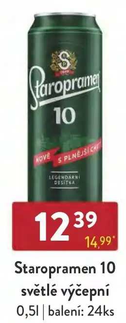 Qanto Staropramen 10 světlé výčepní nabídka