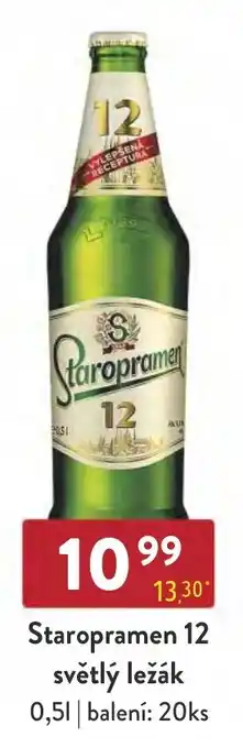 Qanto Staropramen 12 světlý ležák nabídka