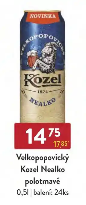 Qanto Velkopopovický Kozel Nealko polotmavé nabídka