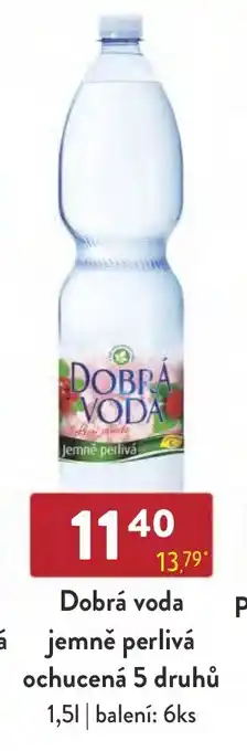 Qanto Dobrá voda jemně perlivá ochucená 5 druhů nabídka