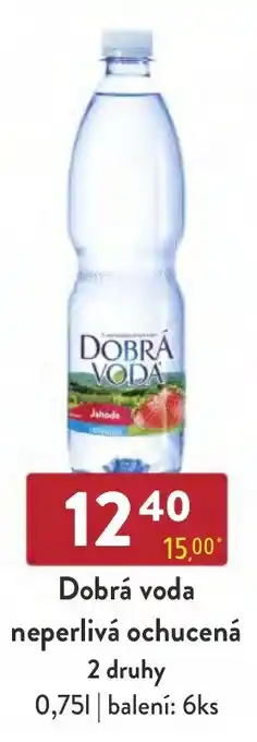 Qanto Dobrá voda neperlivá ochucená 2 druhy nabídka