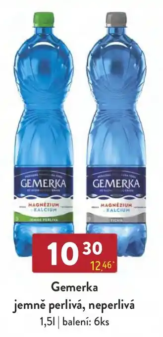 Qanto Gemerka jemně perlivá, neperlivá nabídka