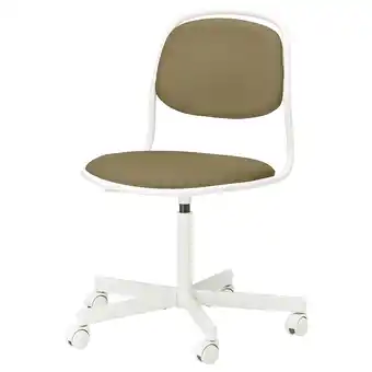 IKEA Örfjäll otočná židle, bílá/vissle žlutozelená nabídka