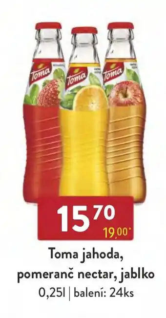 Qanto Toma jahoda, pomeranč nectar, jablko 0,25L nabídka