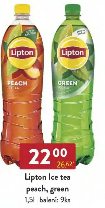 Qanto Lipton Ice tea peach, green 1,5L nabídka