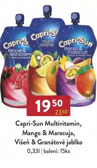 Qanto Capri-Sun Multivitamin, Mango & Maracuja, Višeň & Granátové jablko 0,33L nabídka