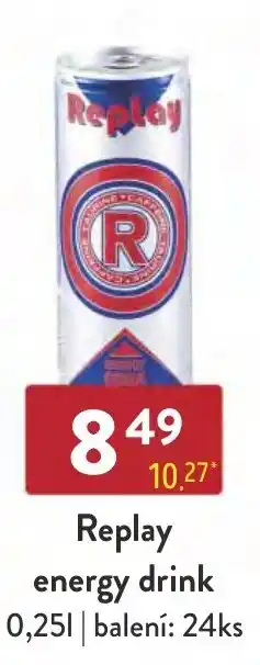 Qanto Replay energy drink 0.25L nabídka