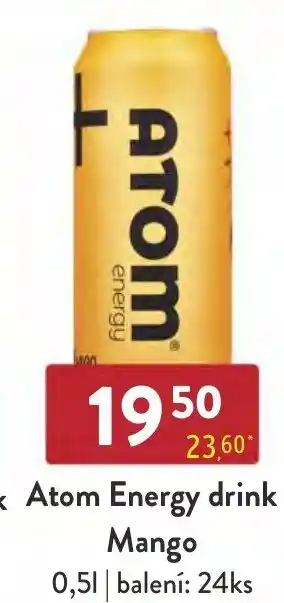 Qanto Atom Energy drink Mango 0.5L nabídka