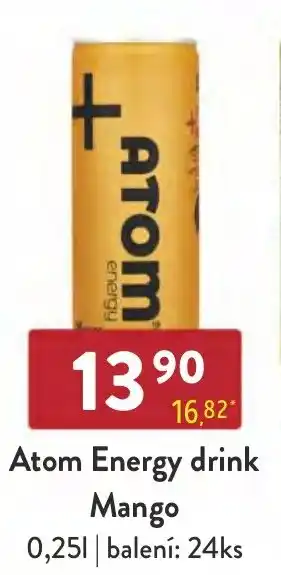 Qanto Atom Energy drink Mango 0.25L nabídka