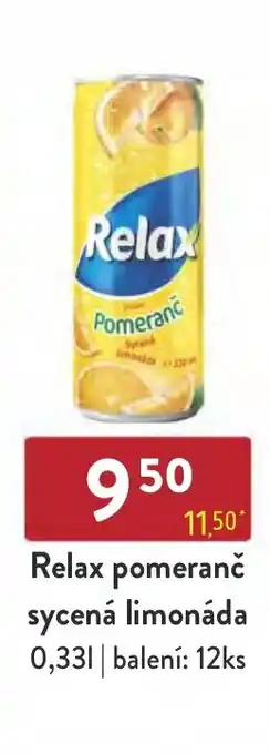 Qanto Relax pomeranč sycená limonáda 0.33L nabídka