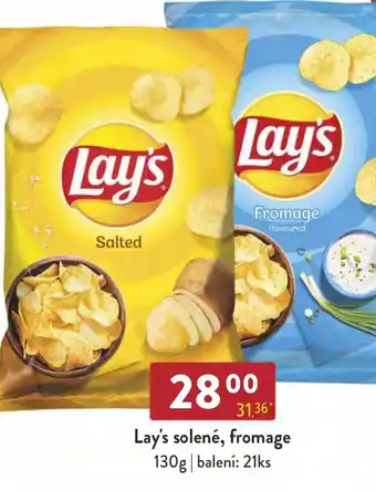 Qanto Lay's solené, fromage 130g nabídka